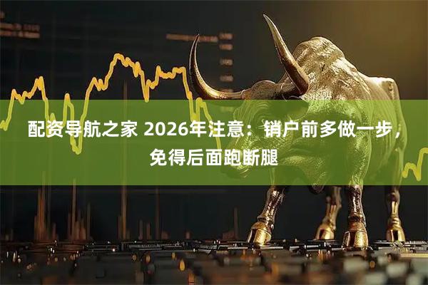 配资导航之家 2026年注意：销户前多做一步，免得后面跑断腿